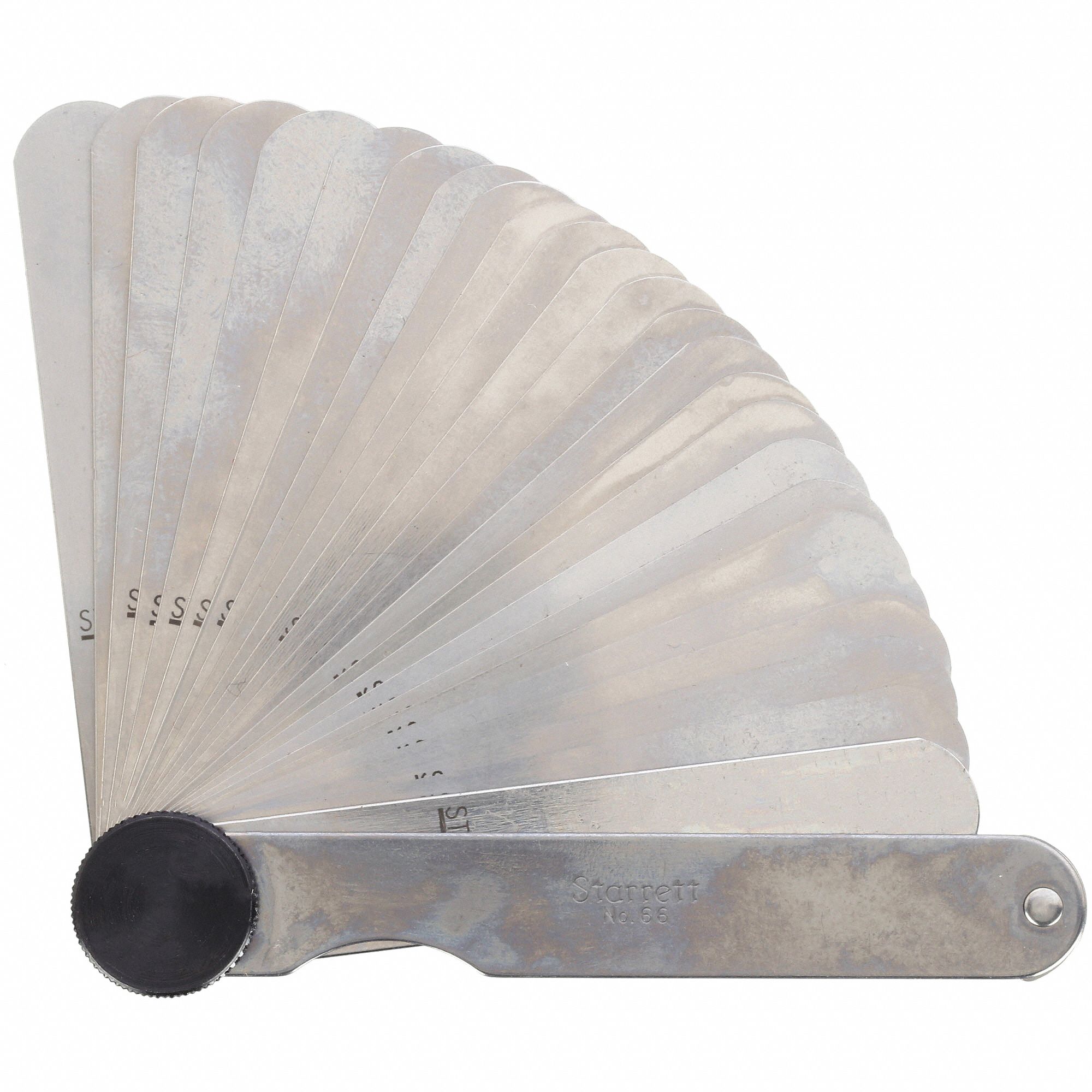 STARRETT, Inch, 26 Feeler Blades, Feeler Gauge Set 2ZVC766 Grainger