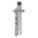 DRILL POINT GAUGE, 6 IN RULER L, 1/32 IN GRADUATIONS, ADJ & REMOVABLE, 59 °  BEVEL ANGLE