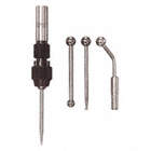 WIGGLER SET WITH CENTRE FINDER, 5 PIECES, SINGLE END, BALL/BLUNT TAPER/POINT