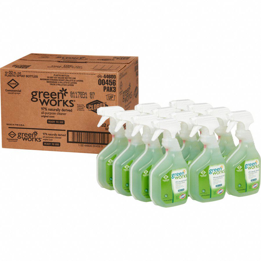 GREEN WORKS All Purpose Cleaner, 32 oz, PK 12 2ZWK100456 Grainger