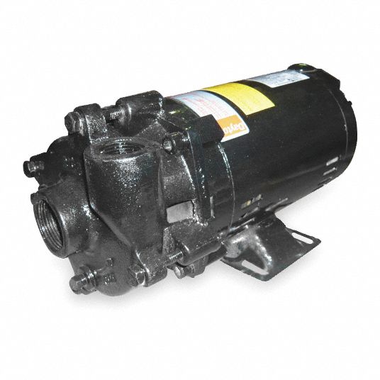 DAYTON 208 to 240/480V AC Open Dripproof Centrifugal Pump, 3-Phase, 1-1 ...