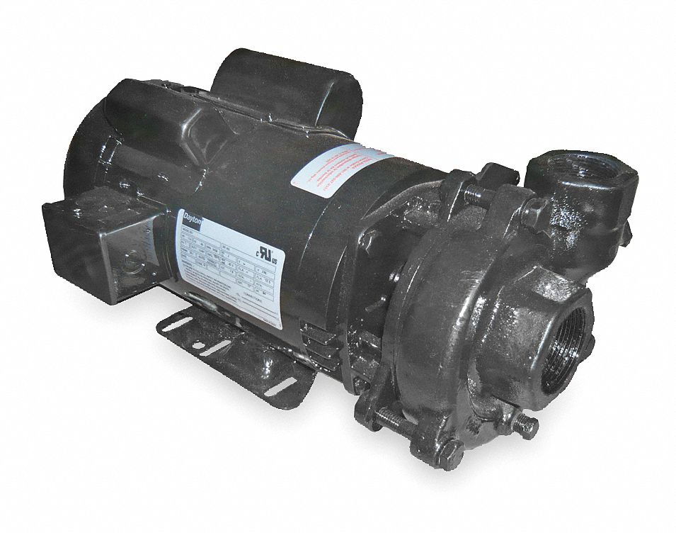 CENTRIFUGAL PUMP, 3 HORSEPOWER, 230V AC, 74 FT MAXIMUM HEAD, 2 IN, 1 1/2 IN INTAKE/DISCHARGE