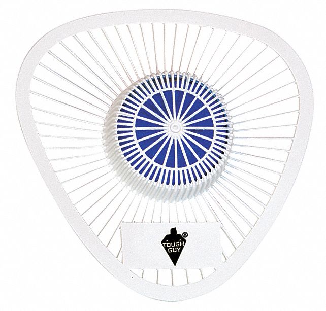 Urinal Screen with Block: Non-Para, Triangular, 4 oz Container Size, Blue, Apple, 12 PK