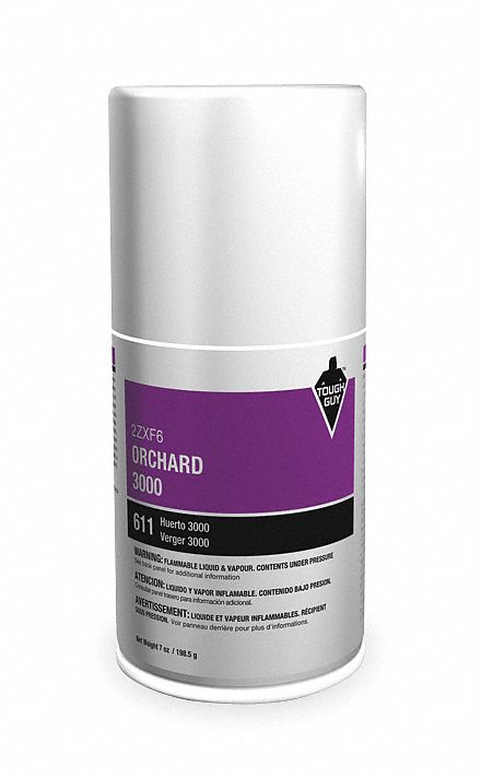 Air Freshener Refill: Tough Guy® 3000, 7 oz Container Size, 30 day Refill Life, 6 PK