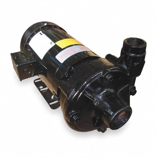 Centrifugal Pump: 3 hp, 230/460V AC, 130 ft Max Head, 1 1/2 in , 1 1/4 in  Intake and Disch, TEFC