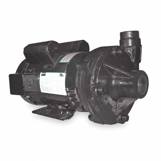 DAYTON 120/240V AC Totally Enclosed Fan-Cooled Centrifugal Pump, 1 ...