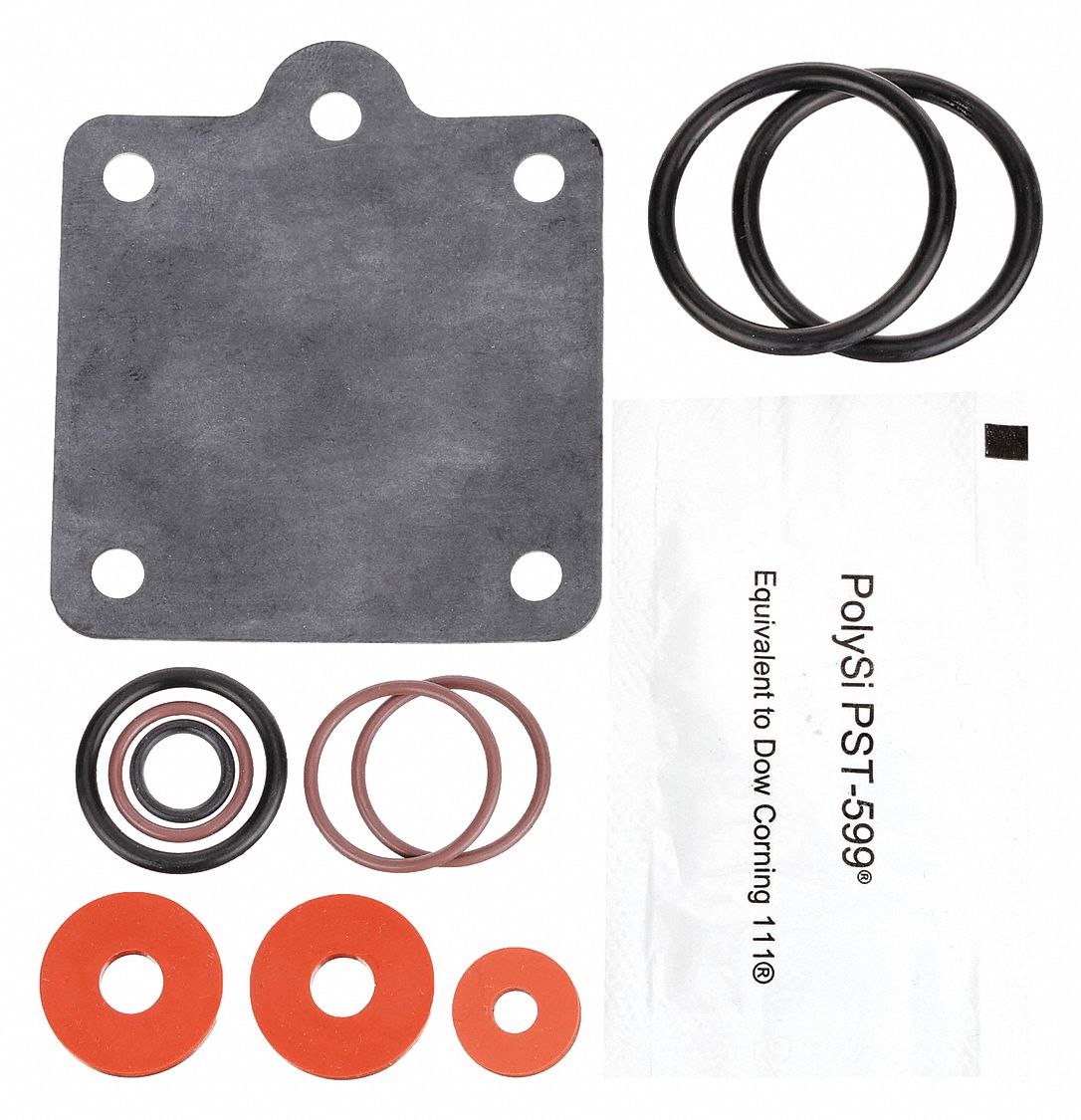 Backflow Preventer Repair Kit: Complete Rubber Repair Kit, 2ZXX6/2ZXX7/2ZXX8, Repair Kit