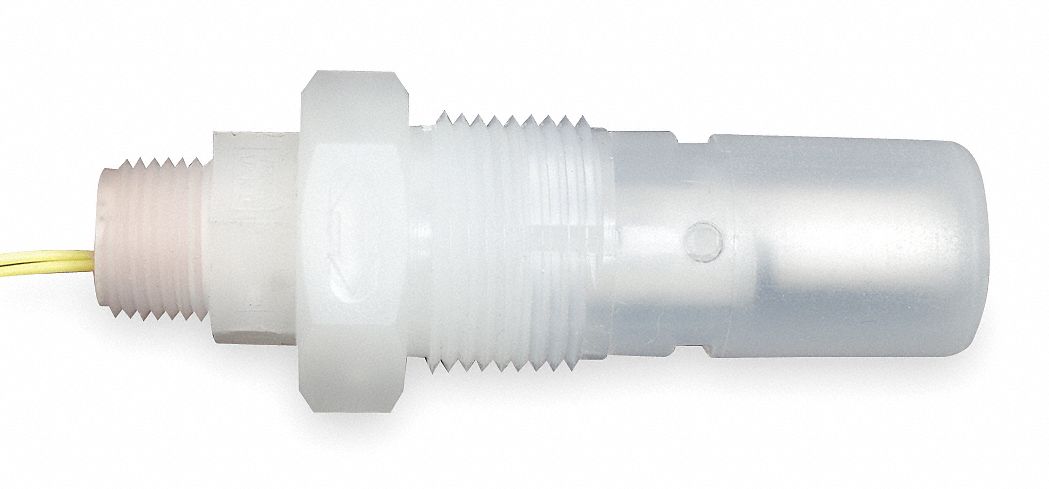 ALTERNATOR CLOSED LIQUID LEVEL SWITCH, SELECTABLE, SPST, KYNAR