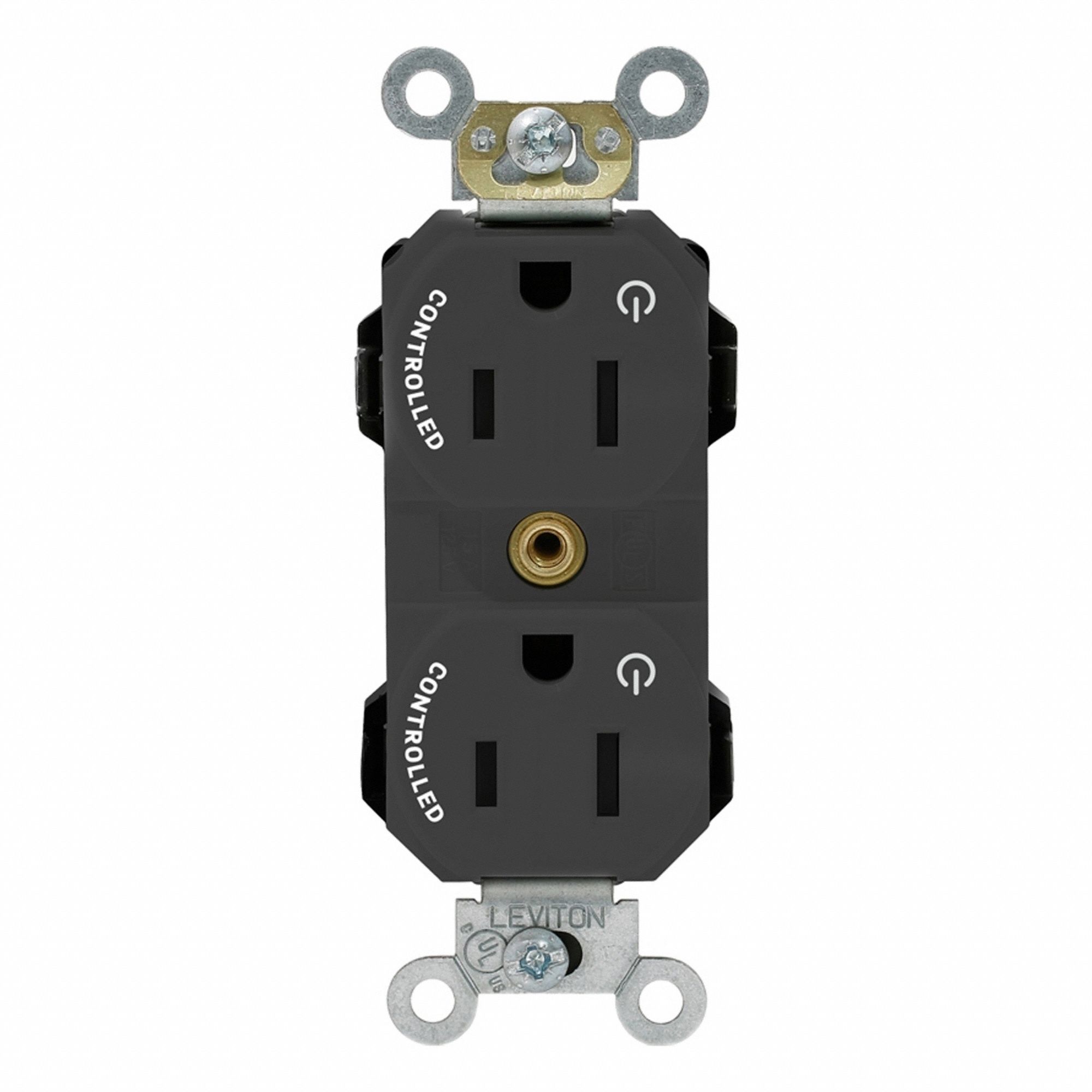 Lev-Lok Dup 15A 125V 2MCtrl Self-Gr Blk
