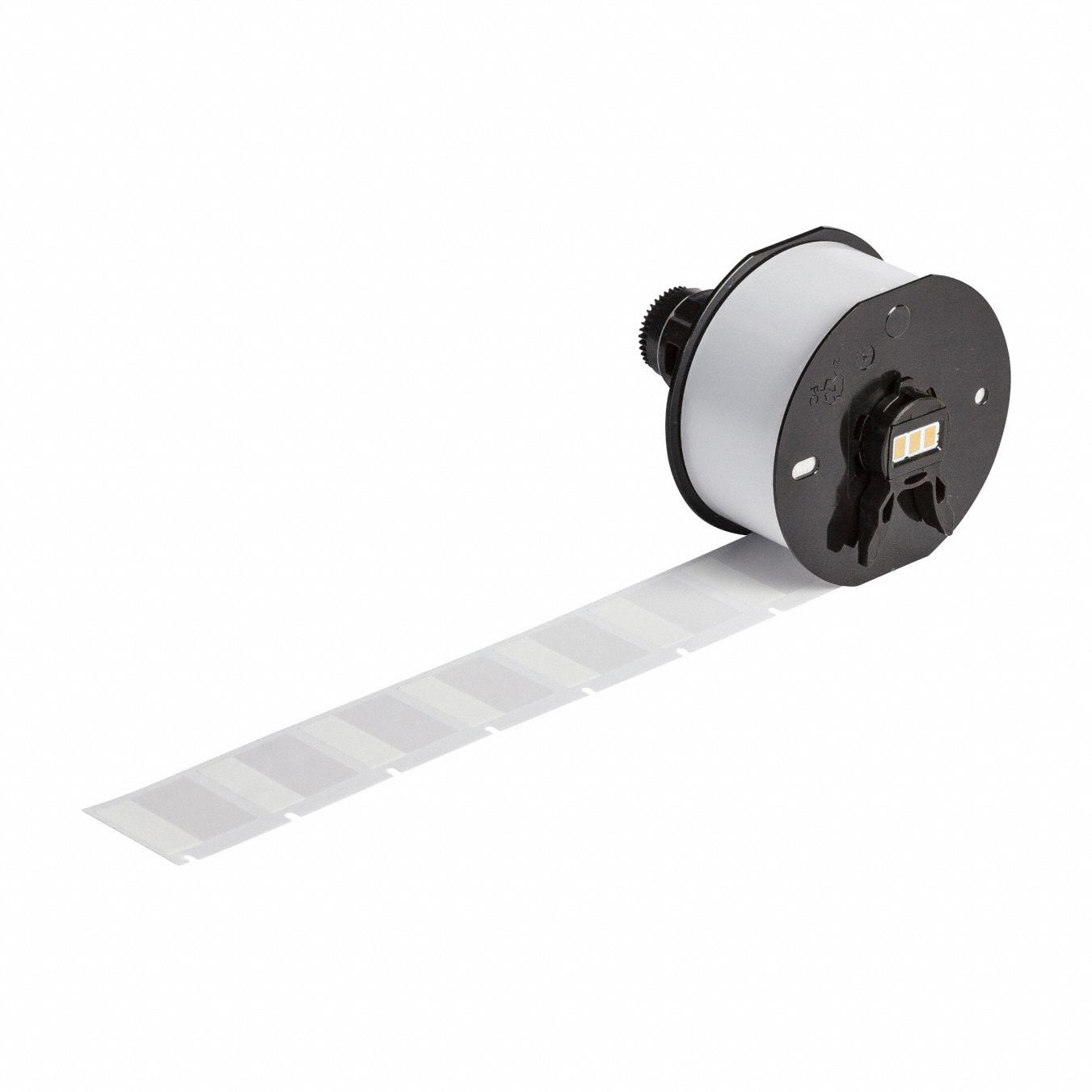 Wraparound Label: 1 in x 1 in, Vinyl, Blue on White/Green on White/Red on White