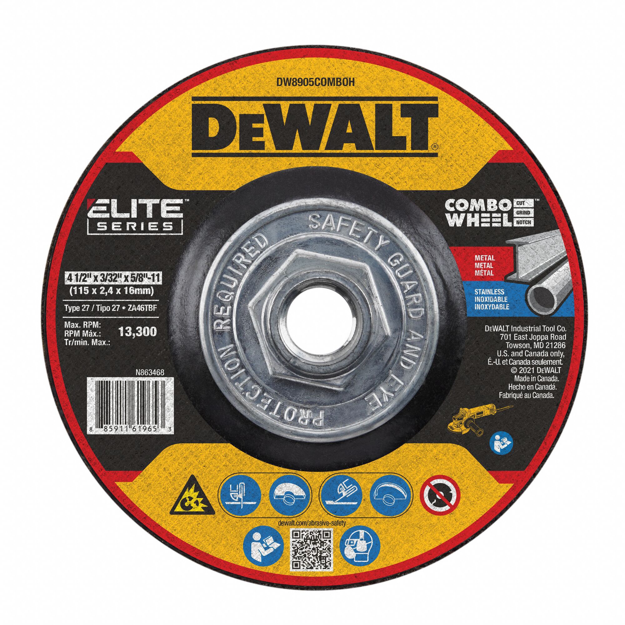 Abrasive Cut-Off/Grind Wheel Type 27