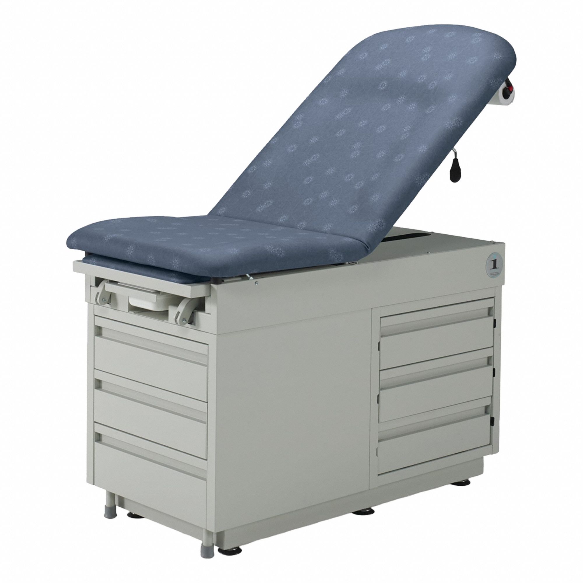 Exam Table: 32 in 52 in 27 in, 32 in Overall Ht, 27 in Overall Wd, 52 in Overall Lg, Steel