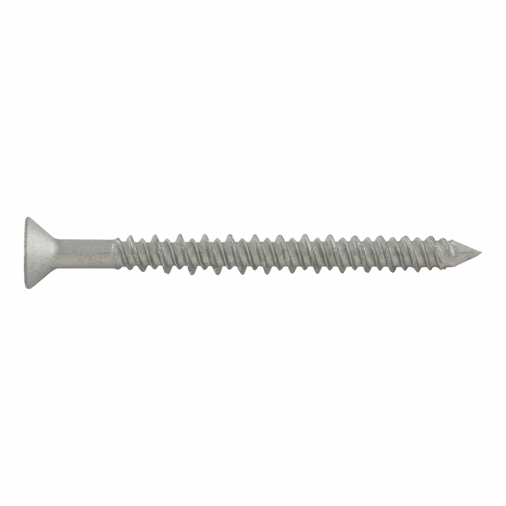 Concrete Anchor Screw: 1 1/4 in Overall Lg, 9/64 in Dia, Steel, Zinc-Plated, Torx, 5, 000 PK