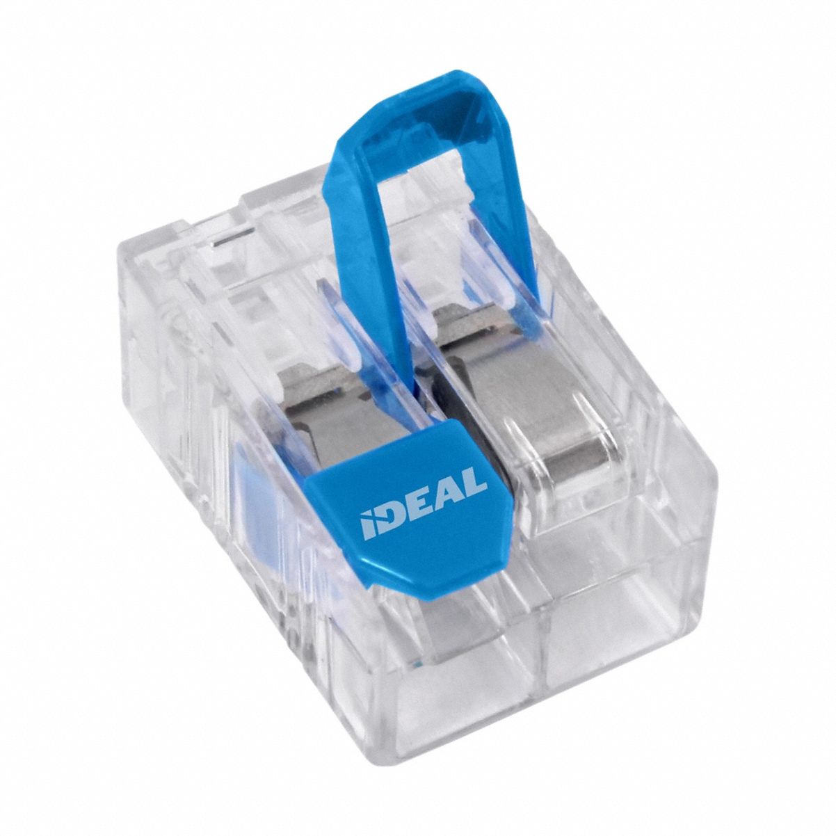 Lever Wire Connector: 2 Port, 22 AWG – 10 AWG Solid Wire Size Range, 30 A, 600 V