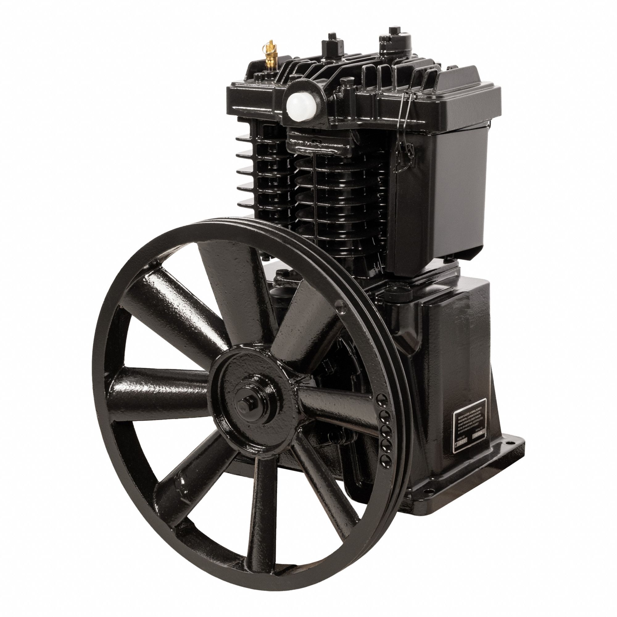 MI-T-M Air Compressor Pump: Splash Lubricated, 2 Stage, 7.5 hp, 18 cfm @ 175 psi, Flywheel Included (MPN 3-0312). Key specifications — attr51096: 18 cfm @ 175 psi; attr51094: Yes; attr51077: 3-0312; attr51080: MI-T-M.