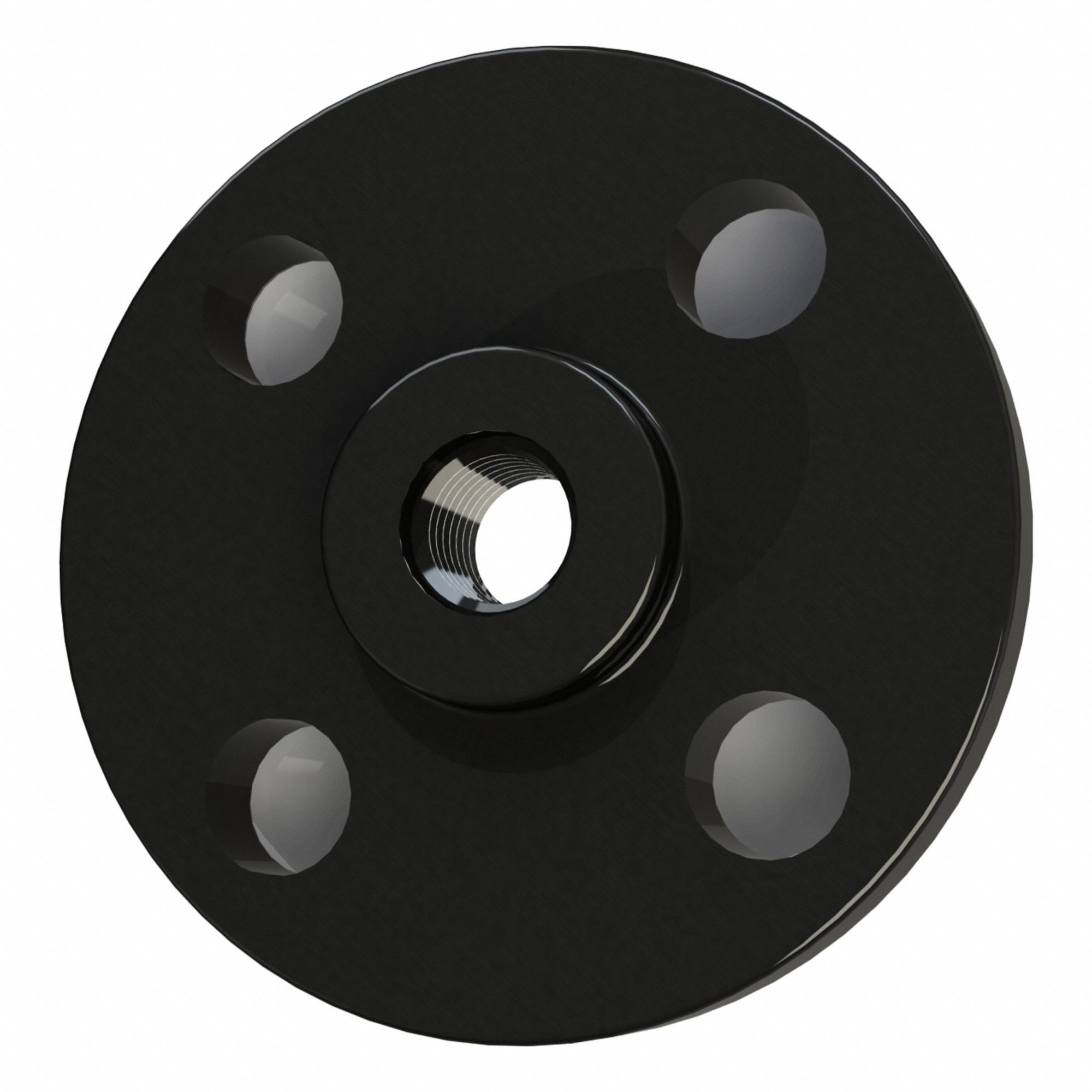 Threaded Flange: Carbon Steel, Reducing Threaded Flange, 3/4 in Pipe Size, 150