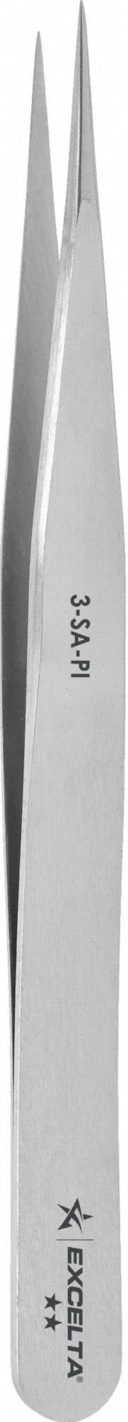 Tweezers: Stainless Steel, Point, Straight Tip