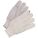 FITTERS GLOVE, CLUTE CUT, STRAIGHT THUMB, ABRASION RESIST, WHITE, LEATHER/COTTON, PR