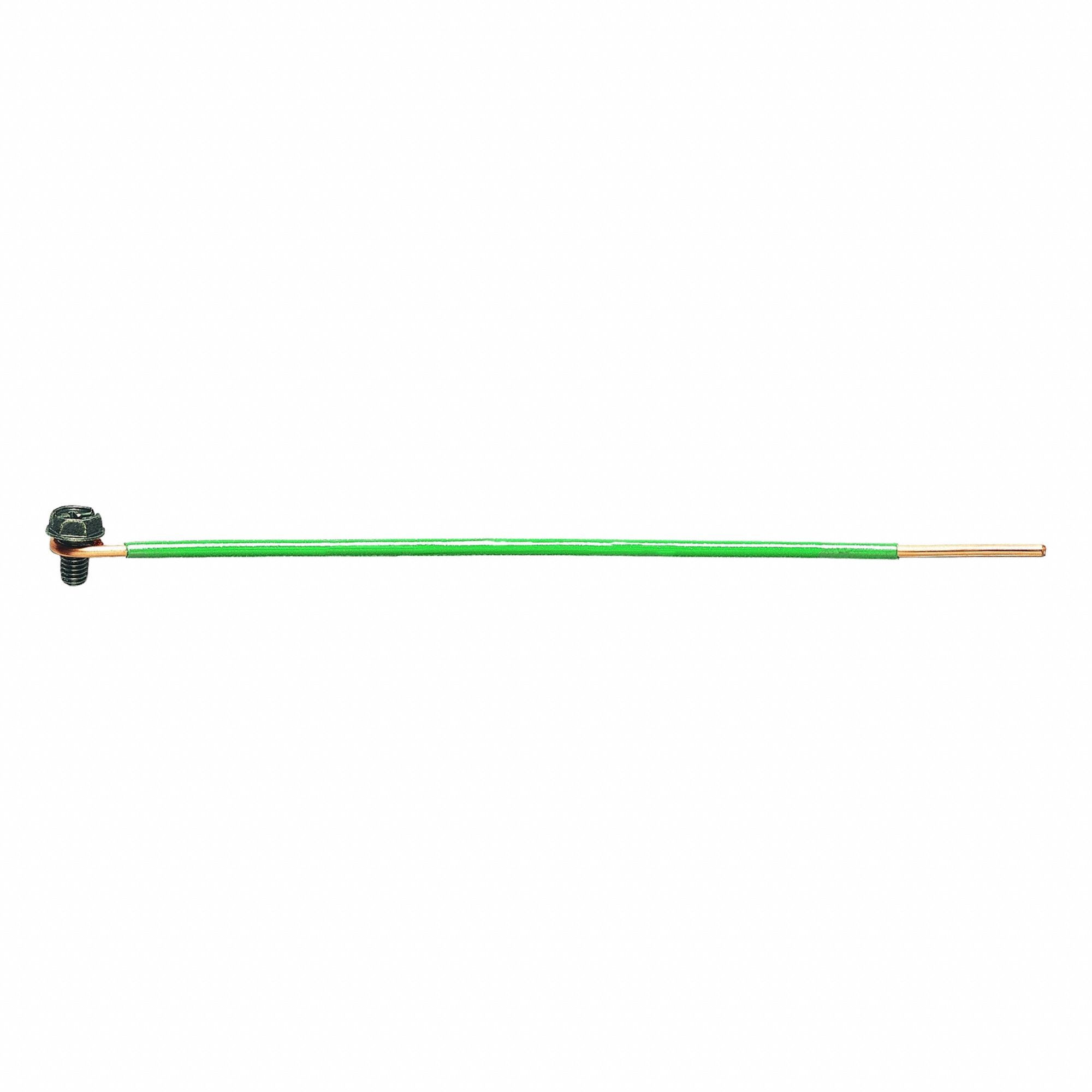 GroundingPigtail Steel Copper PVC 6.5inL
