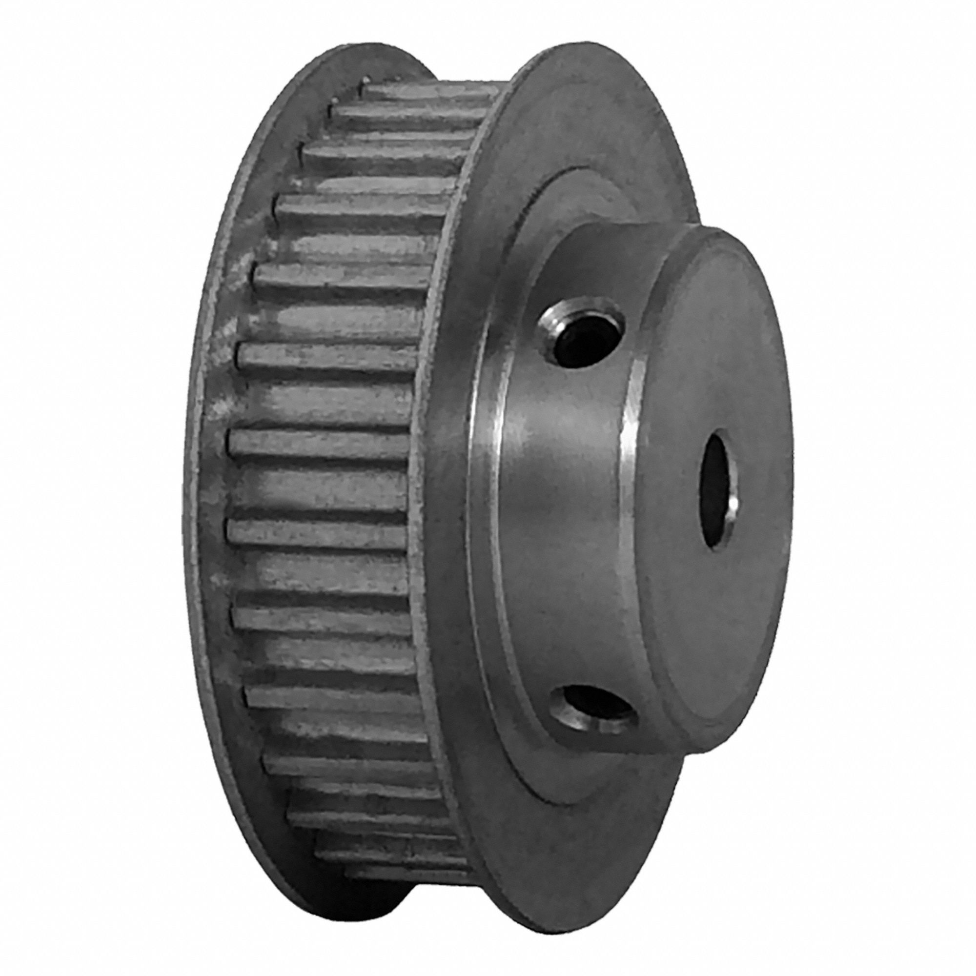 DAYTON Timing Pulley: Curvilinear, Fixed, For 9 mm Belt Wd, 30 Teeth, 5 mm Pitch, Aluminum (MPN 30-5M09-6FA3). Key specifications — Brand: DAYTON; Finish: Clear Anodized; For Belt Series: Powerhouse®.