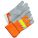 GLOVES, HI-VIS/HEAVY PILE, LARGE/9/10 1/2 IN, ORANGE/GREY, COWHIDE/NYLON/COTTON