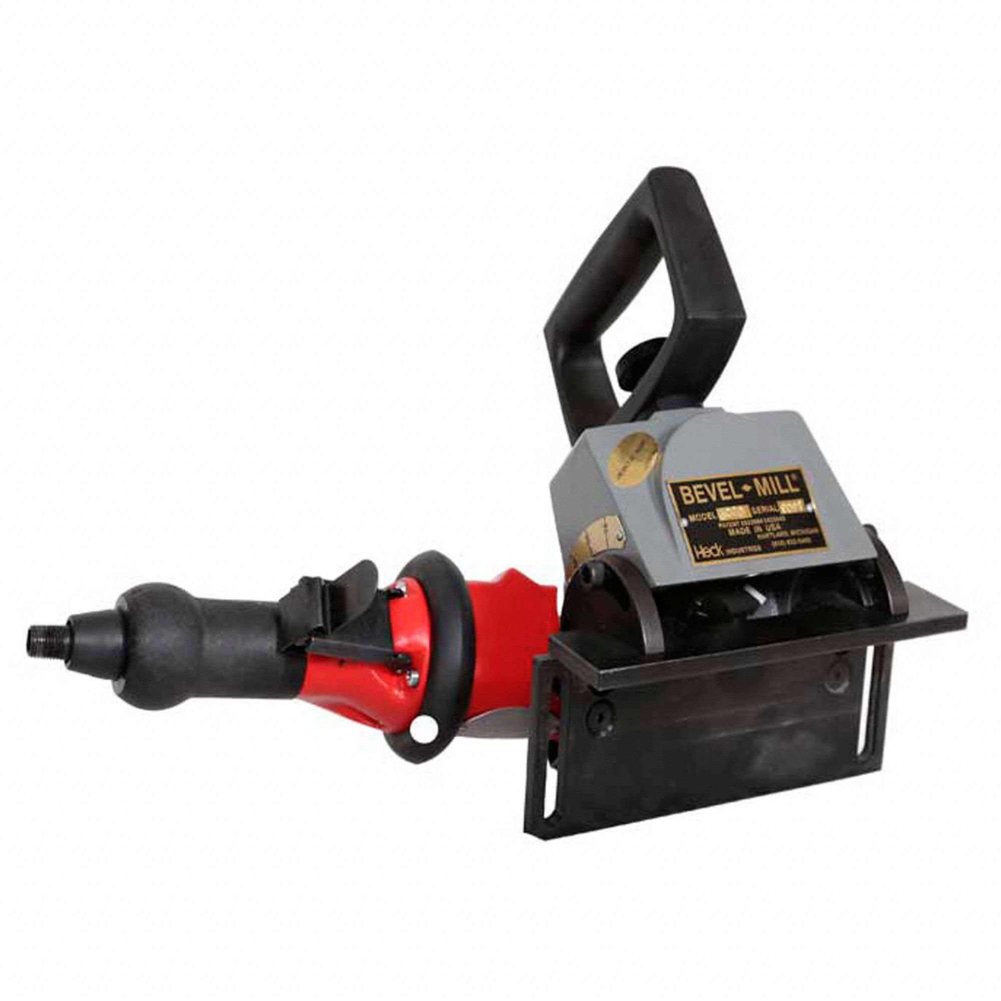 Air Beveler for Metal Plate: 1/8 in Min. Thick, 15° to 45°, 3/16 in Max. Bevel Wd