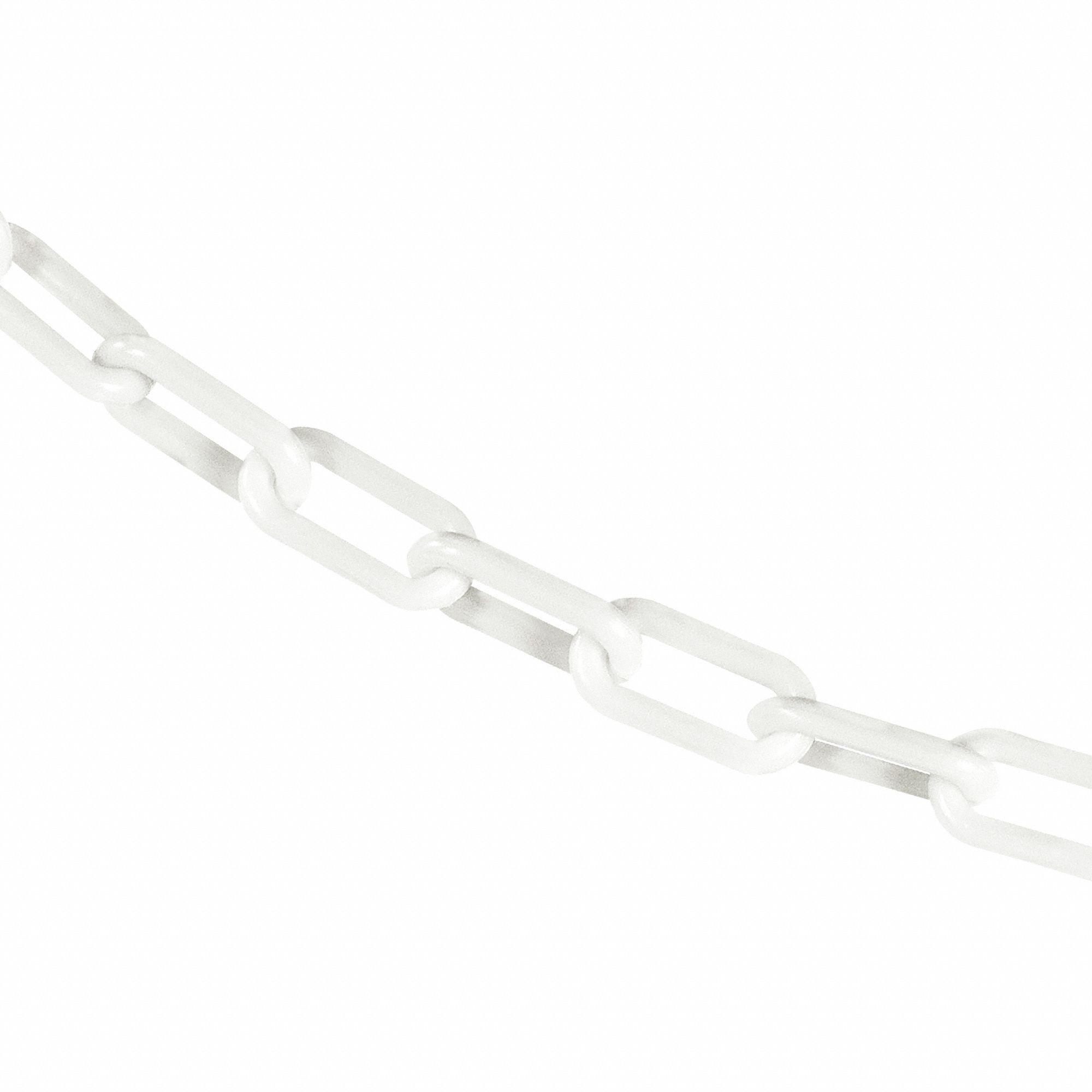 WHITE PLASTIC CHAIN - 1.5 IN X 300 FT