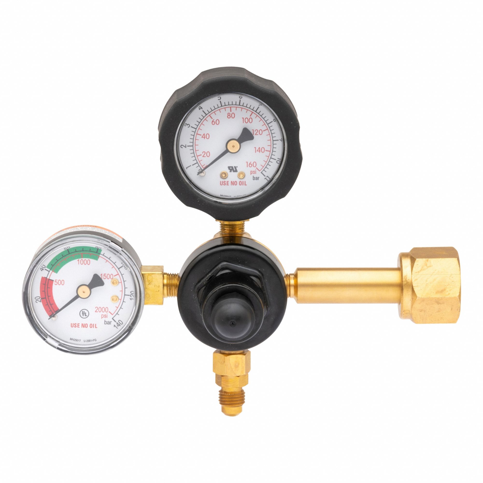 Beverage Gas Regulator: For Beer/Soda Beverage, For Carbon Dioxide Gas, 1 Regulators, CGA 320