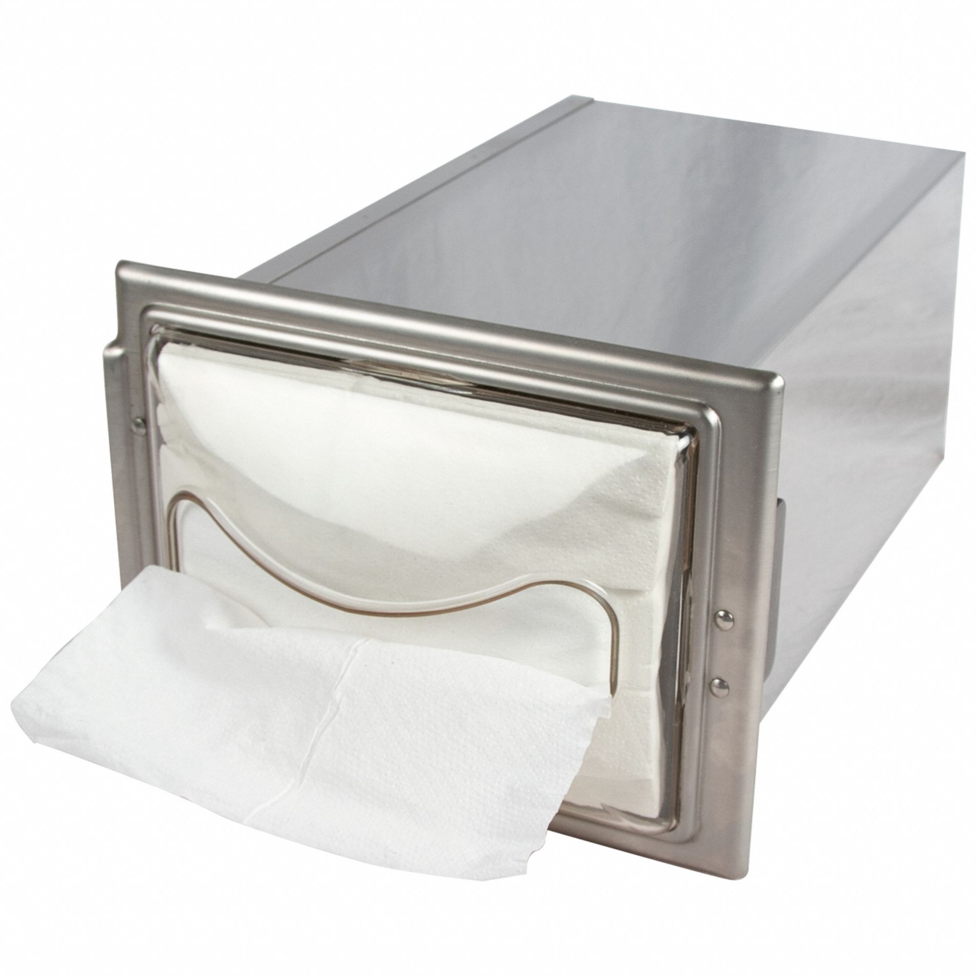 In-Counter Napkin Dispenser: Interfold, 13 3/4 in x 7 in x 5 1/2 in, In-Counter