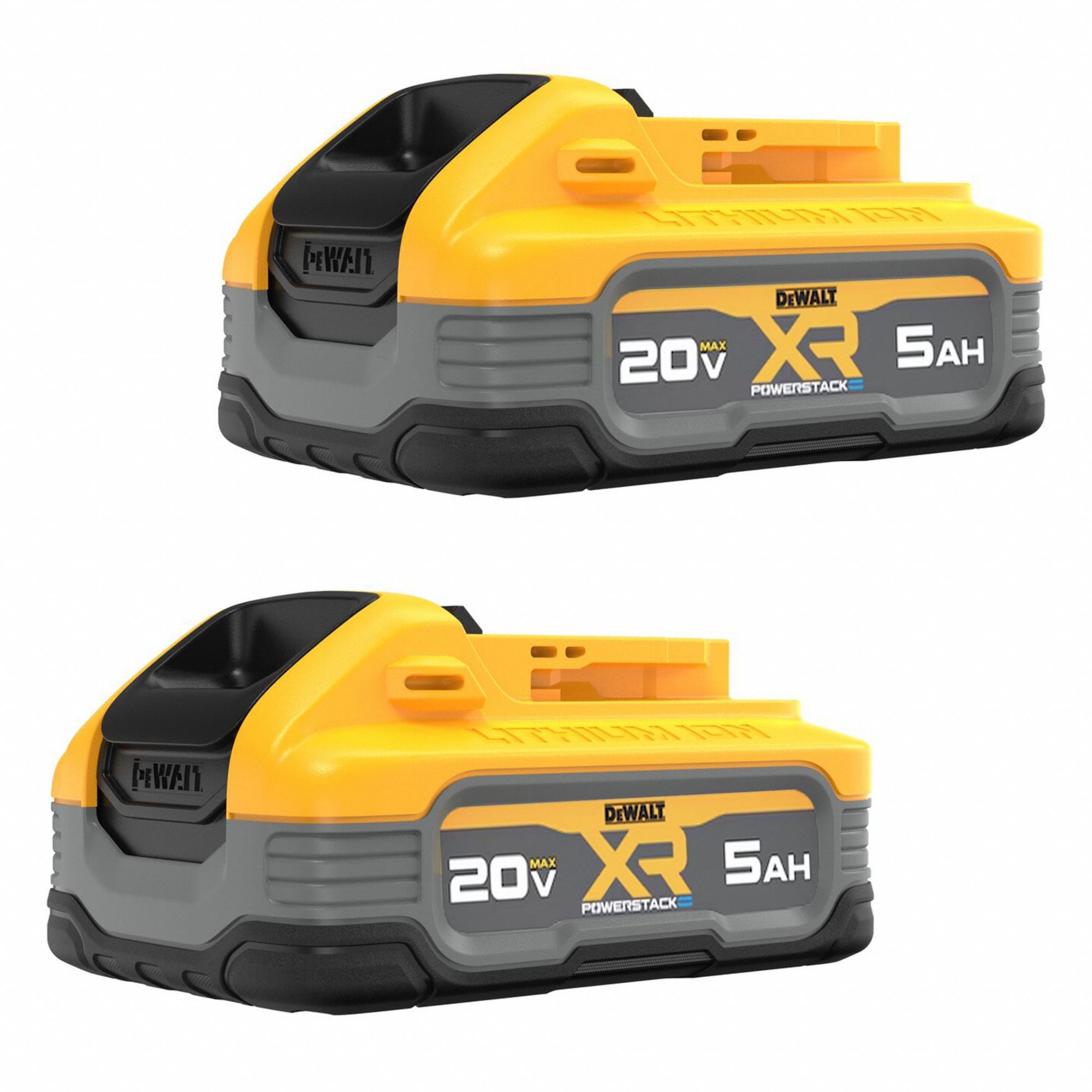 Battery Pack: 20V MAX*, 5 Ah, 2 Batteries Included, 20V DC, 2 PK