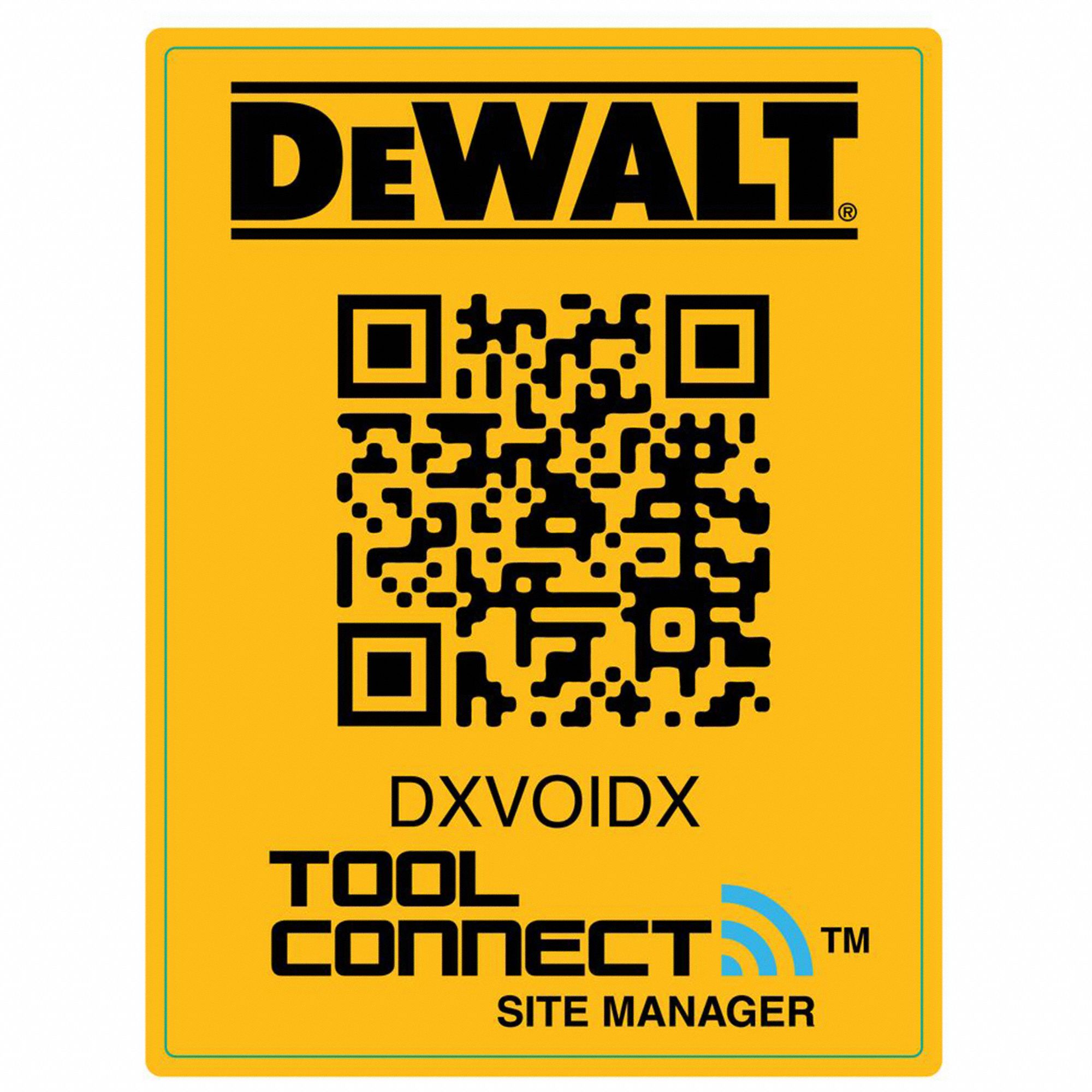 Site Manager QR Code Tag: Adhesive Tag, 200 Tags Included