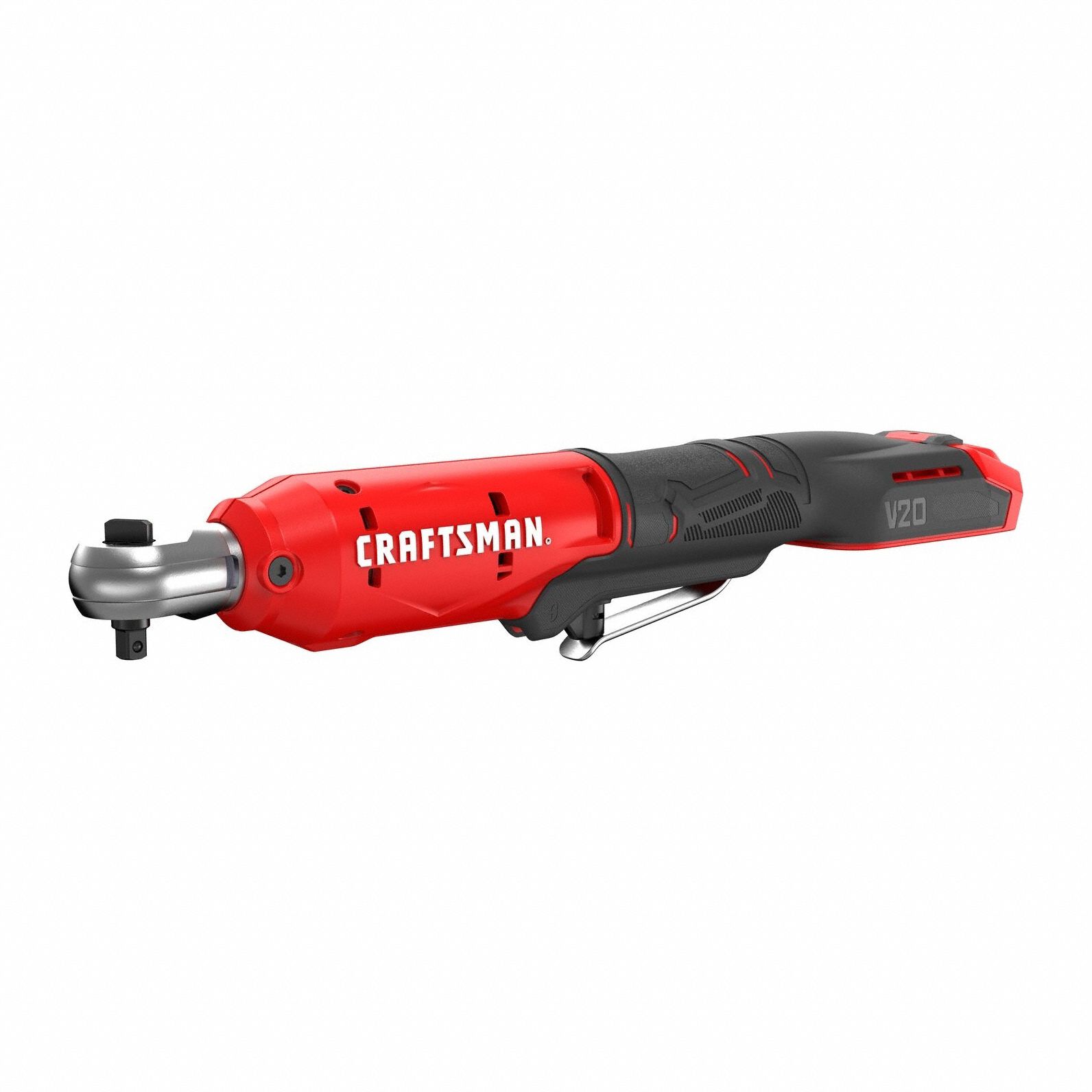 Ratchet: 35 ft-lb Torque - Max, 300 RPM No Load Speed, Brushed, 20 V DC Volt, Ball Detent