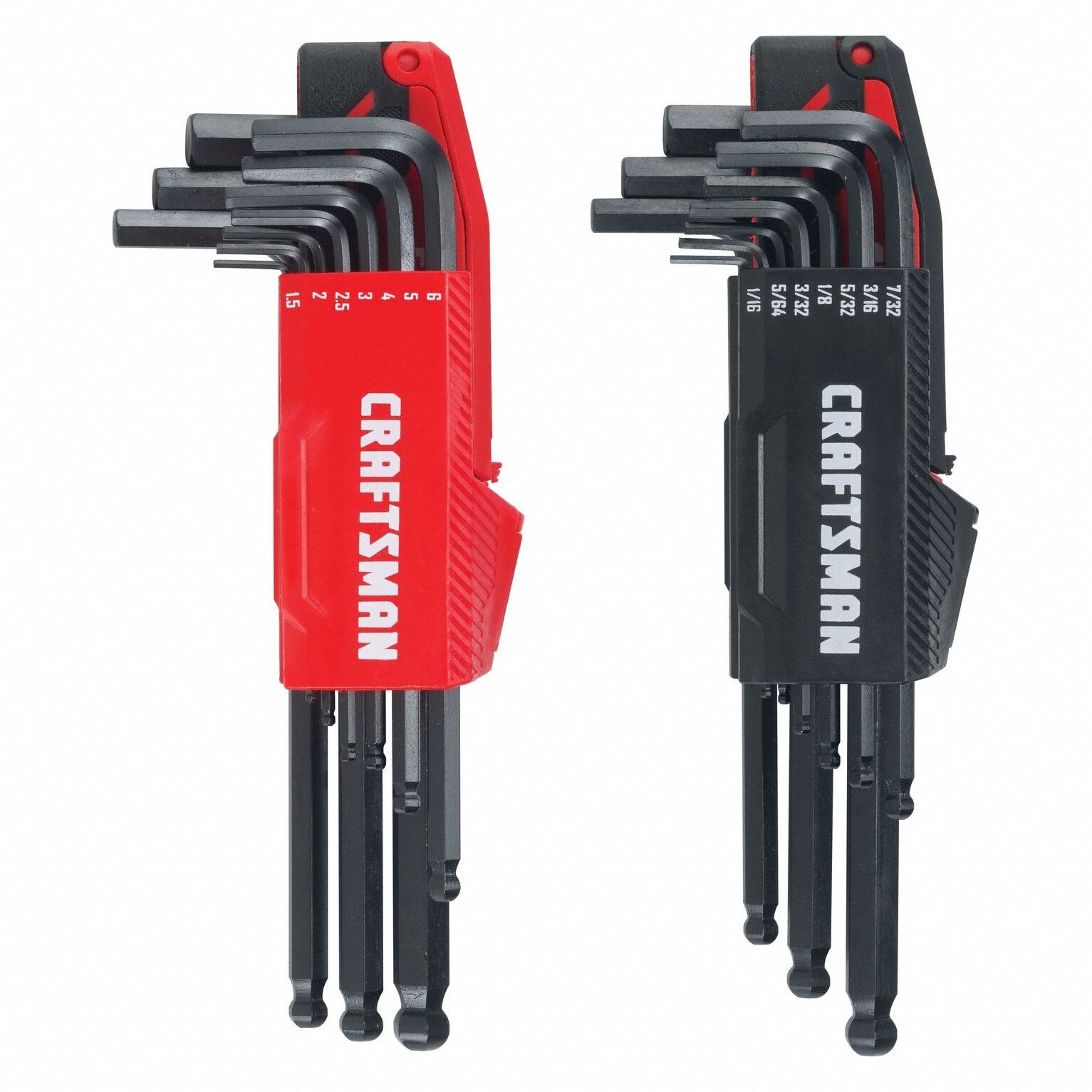 CRAFTSMAN, Metric and SAE, Short, Hex Key Set 383WK2CMHT26020 Grainger