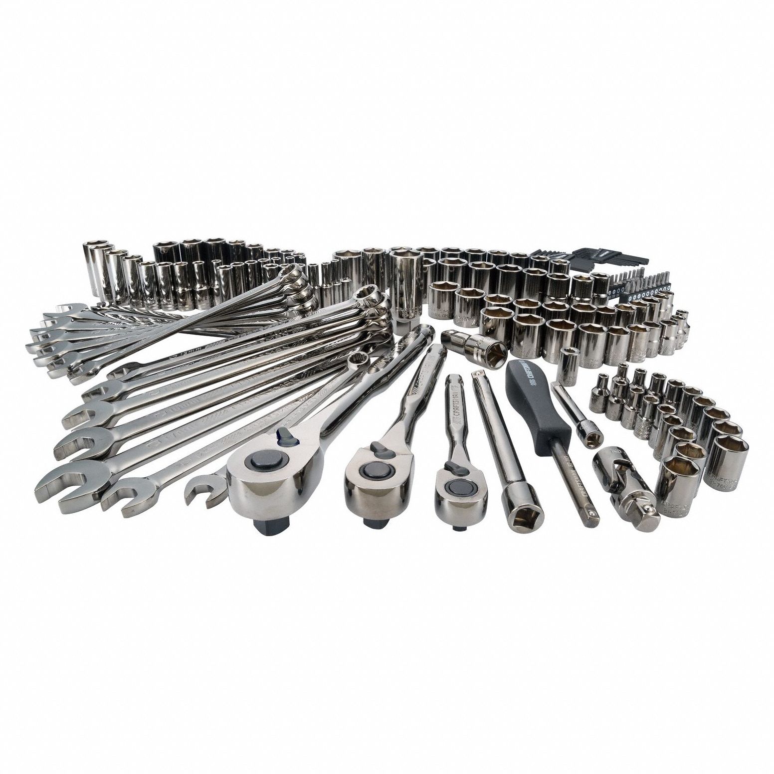 Socket Wrench Set, Chrome Finish, 150 pcs.