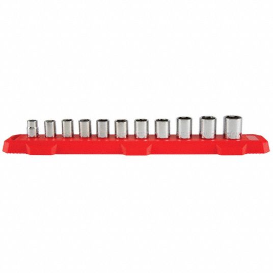 CRAFTSMAN, 3/8 in Drive Size, 11 Pieces, Socket Set - 380NT9|CMMT12043 ...