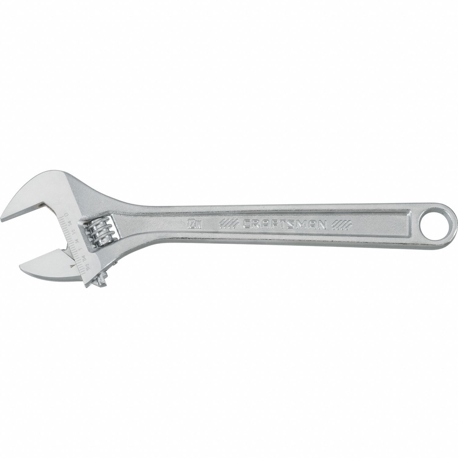 Adj. Wrench, 1 5/8" Jaw Capacity, 12" L