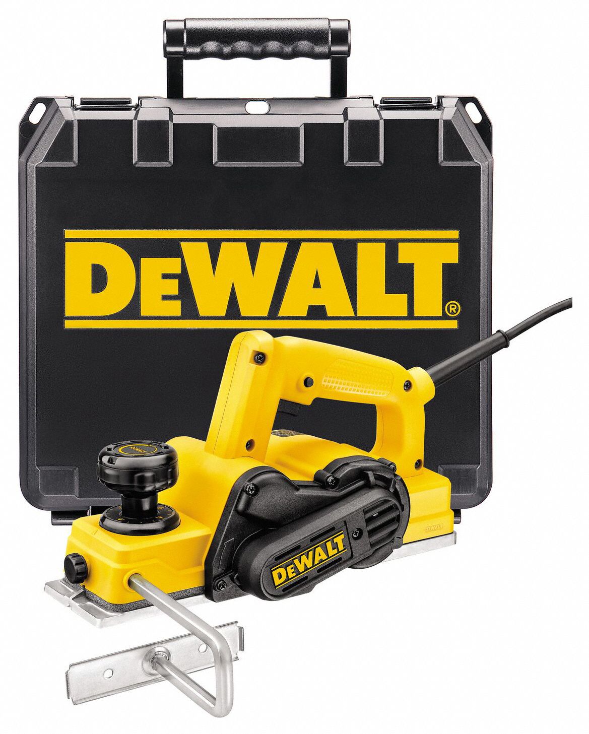 DEWALT Corded Hand Planer Kit Flat, 120V AC, 5.5 A, 3 1/4 in Blade Wd