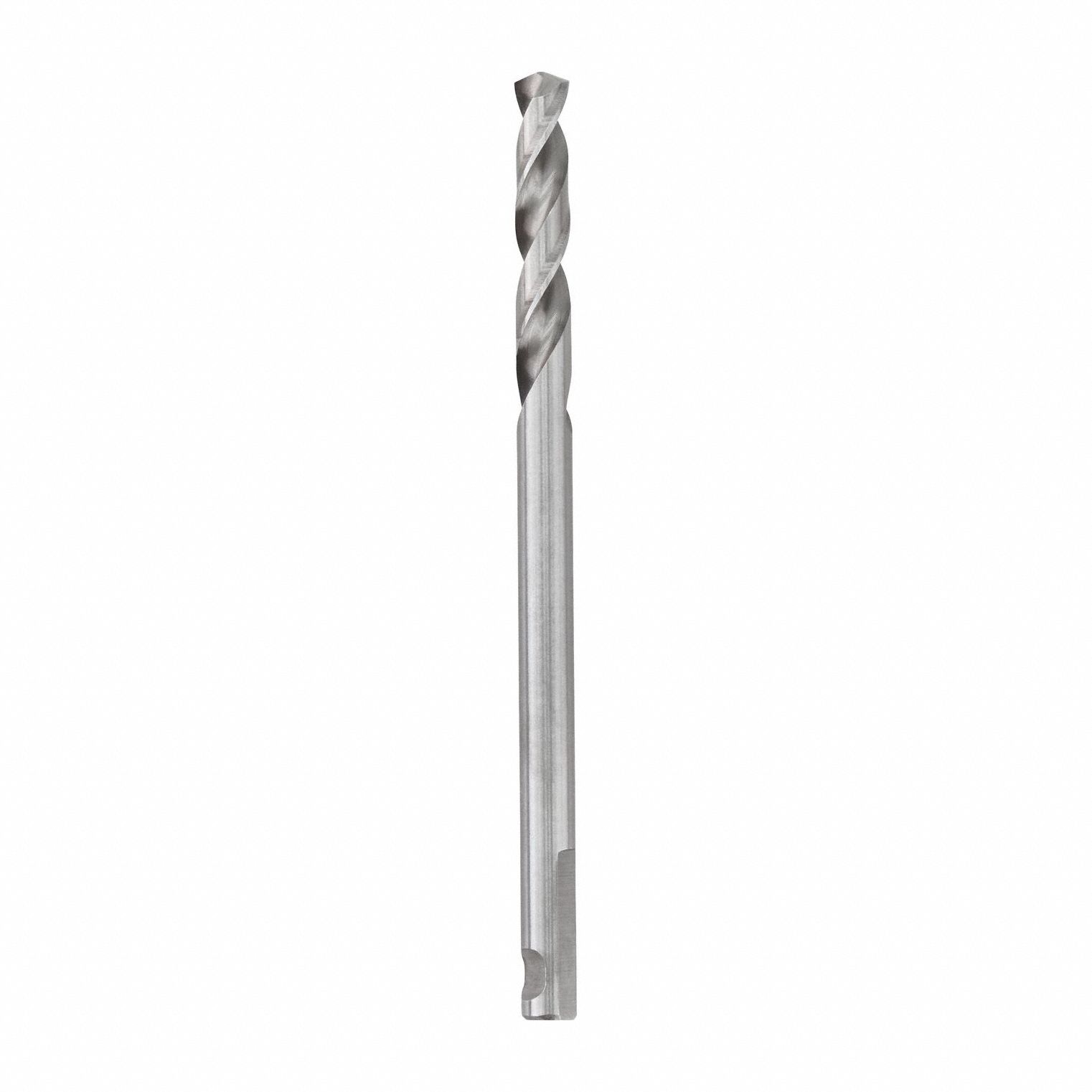 Pilot Drill Bit: Fits 1/4 in Hole Saw Dia. - Imperial, 1/4 in Pilot Bit Shank Size