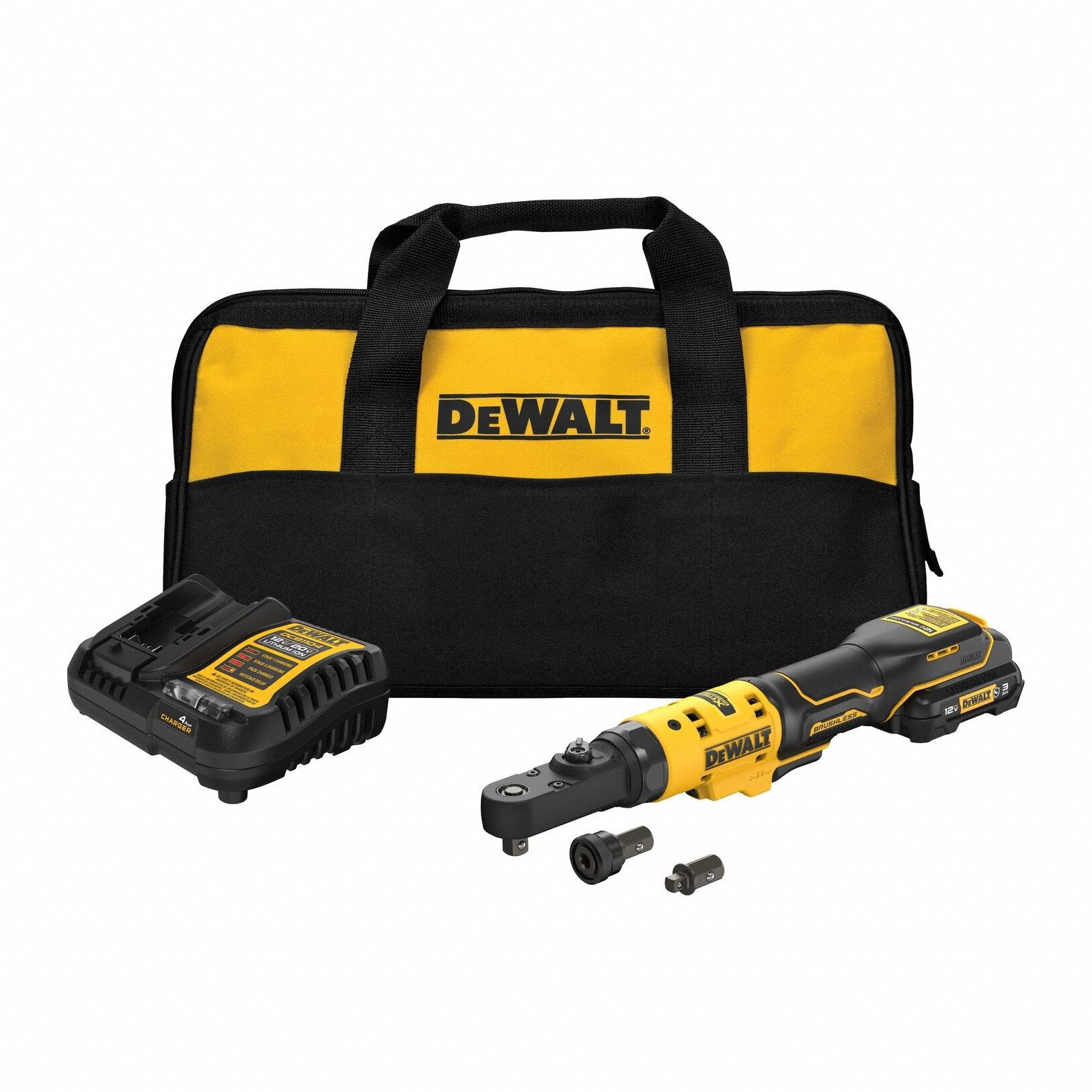 Ratchet: 50 ft-lb Fastening Torque, 50 ft-lb Torque - Max, 450 RPM No Load Speed, Brushless