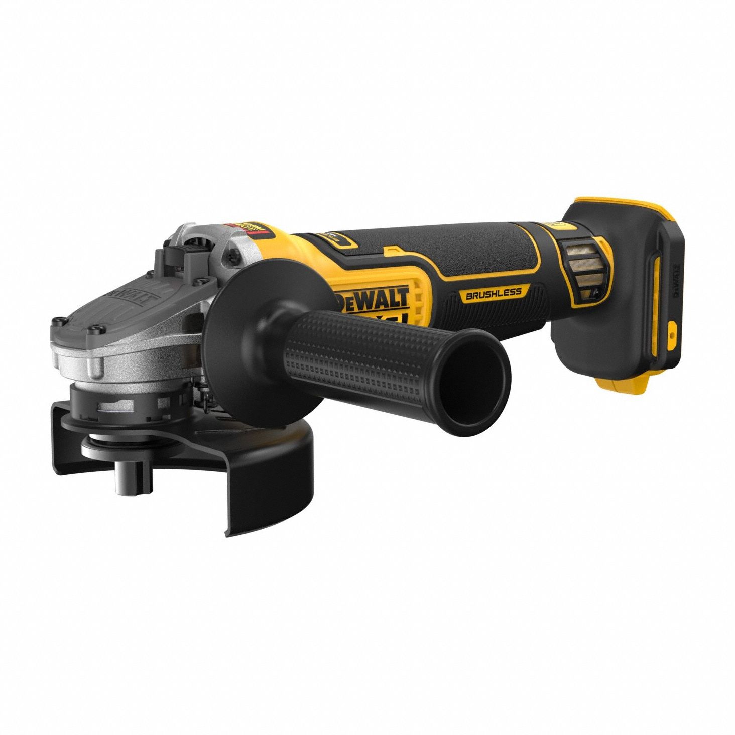 Angle Grinder: 5 in Wheel Dia, Brushless Motor, 20V DC, Std Head, Barrel Grip Grip, 20V MAX* XR®