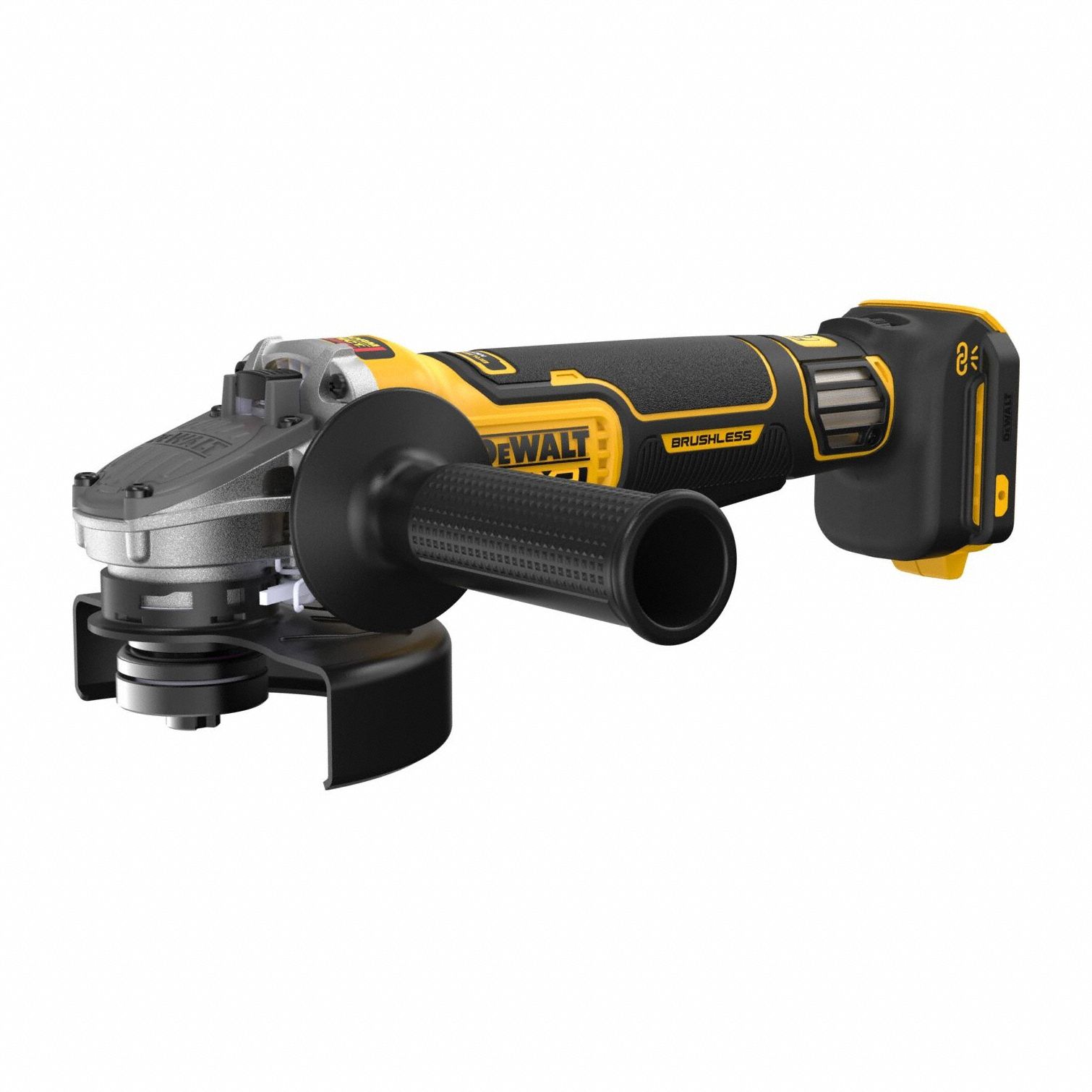 Angle Grinder: 5 in Wheel Dia, Brushless Motor, 20V DC, Std Head, Barrel Grip Grip, 20V MAX* XR®