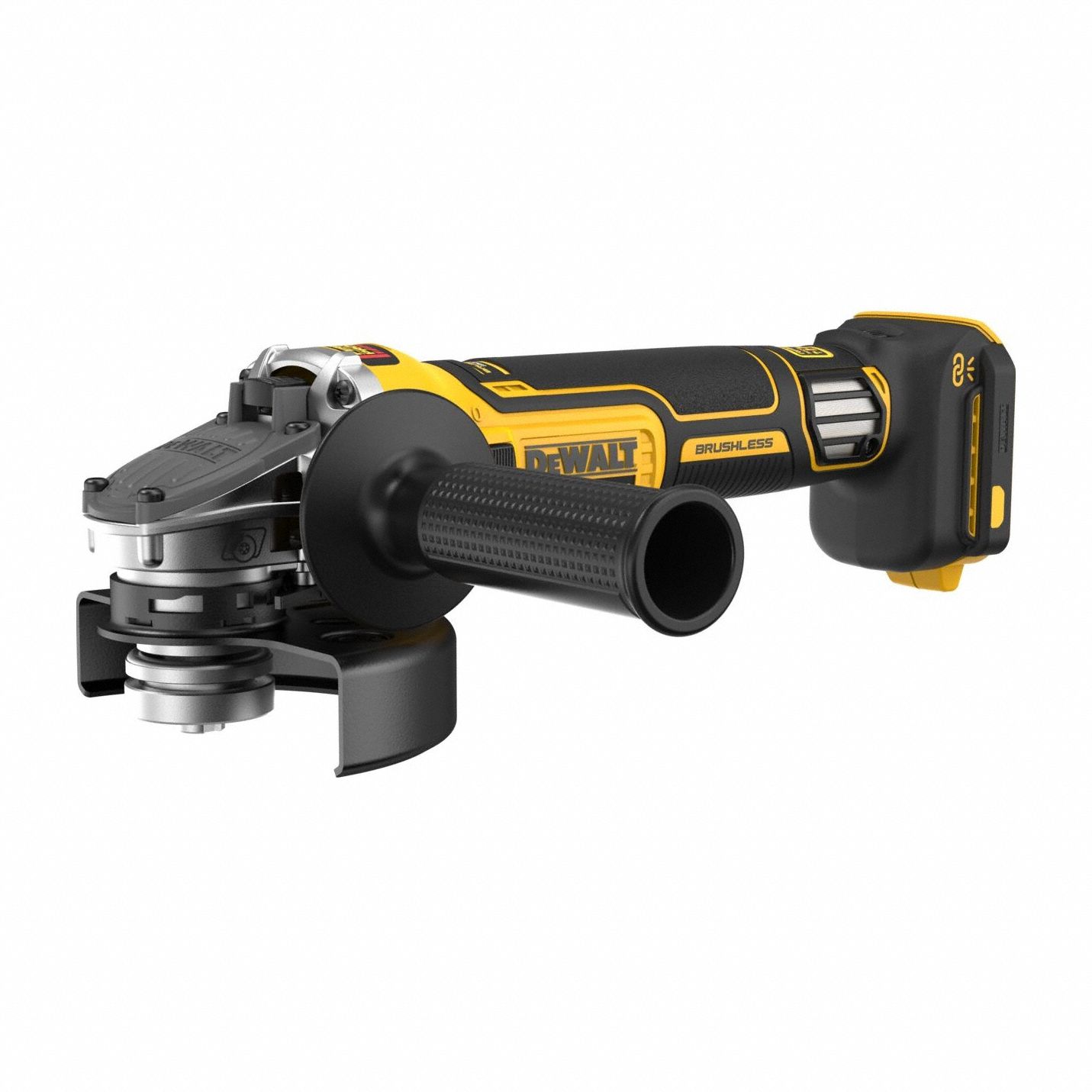 Angle Grinder: 5 in Wheel Dia, Brushless Motor, 20V DC, Std Head, Barrel Grip Grip, 20V MAX* XR®