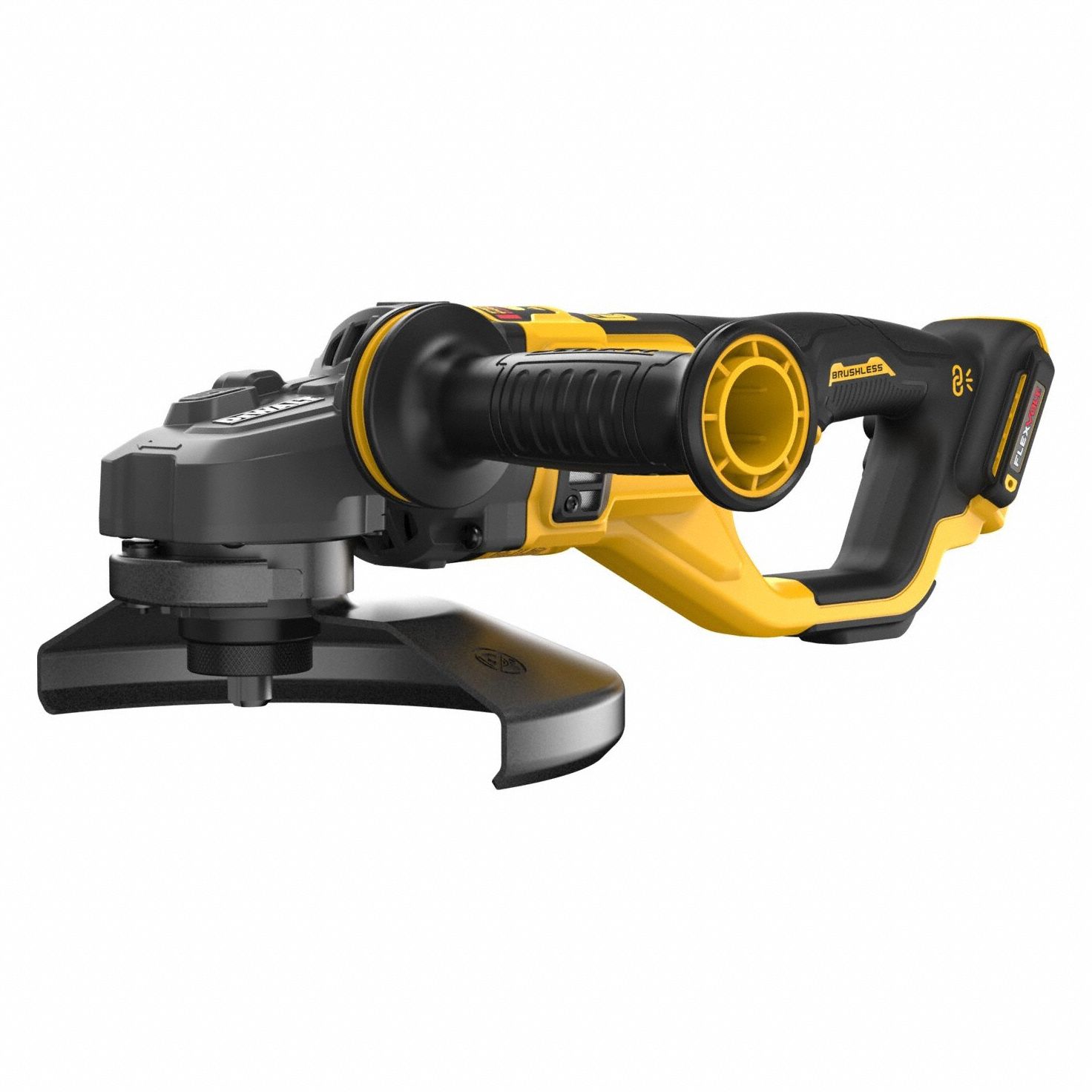Angle Grinder: 7 in_9 in Wheel Dia, Brushless Motor, 60V DC, Std Head, Barrel Grip Grip, FLEXVOLT®