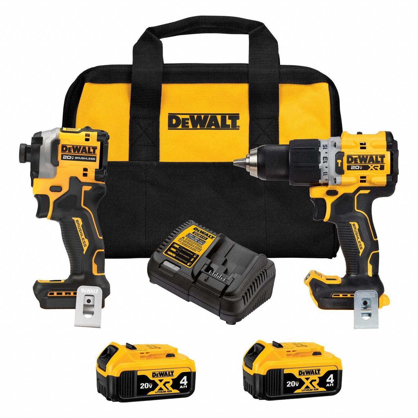 DEWALT, 20 V Volt, 2 Tools, Cordless Tool Combination Kit 807VD5DCK2050M2 Grainger