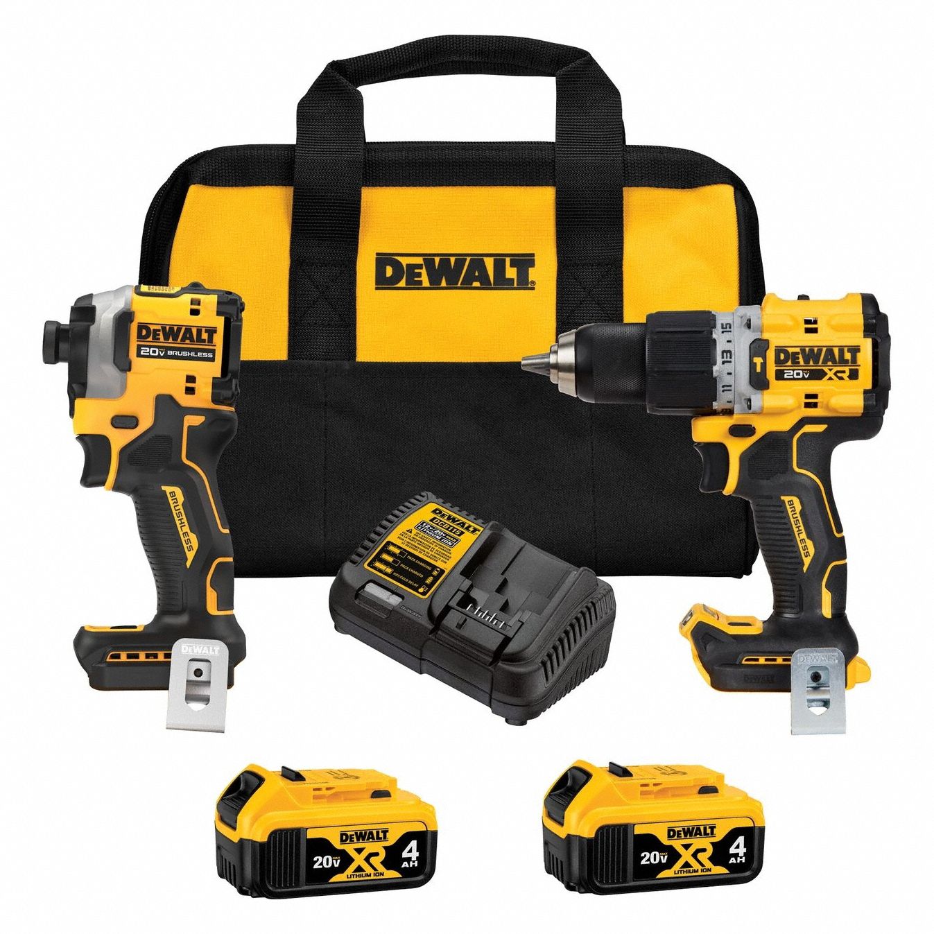 DEWALT, 20 V Volt, 2 Tools, Cordless Tool Combination Kit - 807VD5 ...