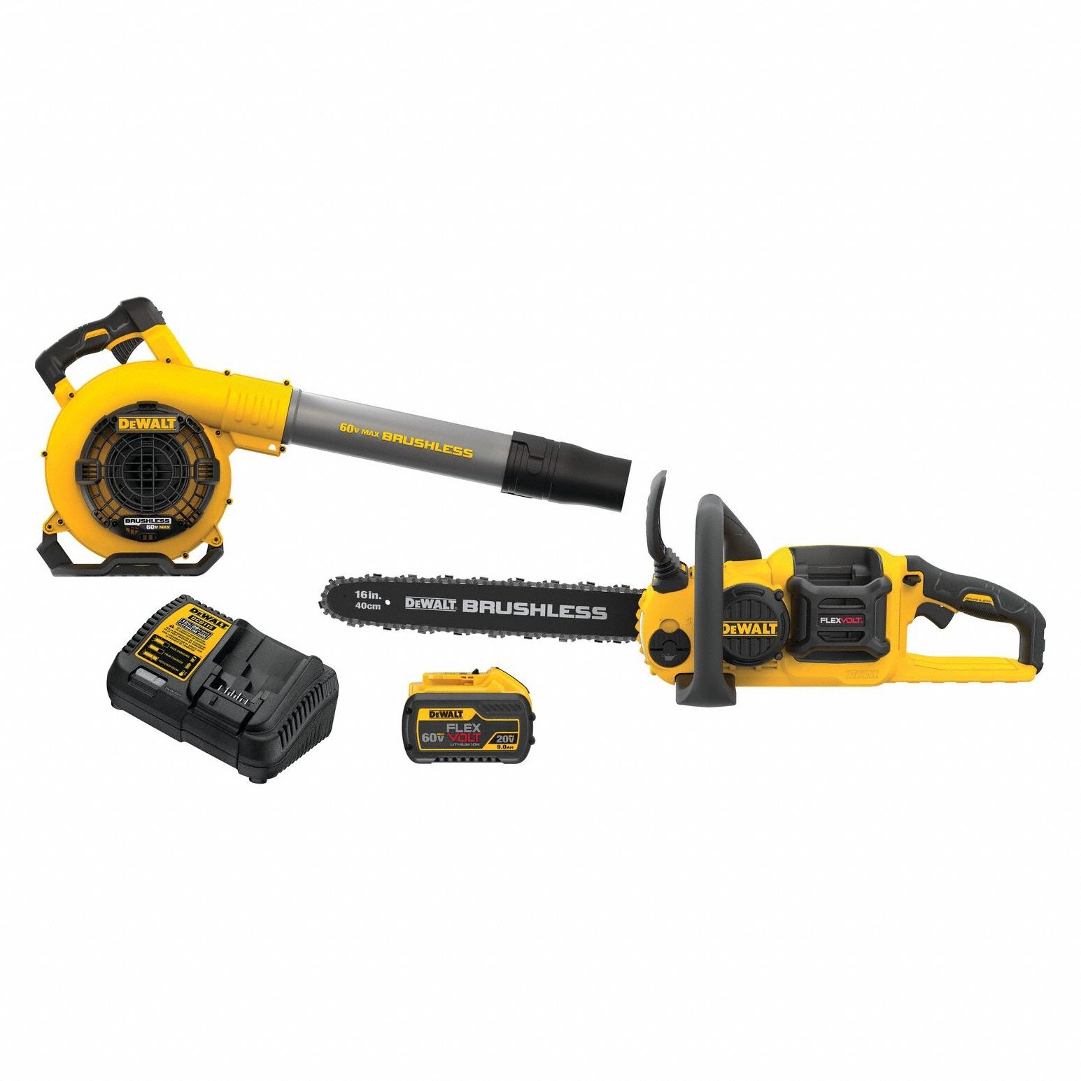 DEWALT 60V CHAINSAW/BLOWER COMBO KIT 9Ah