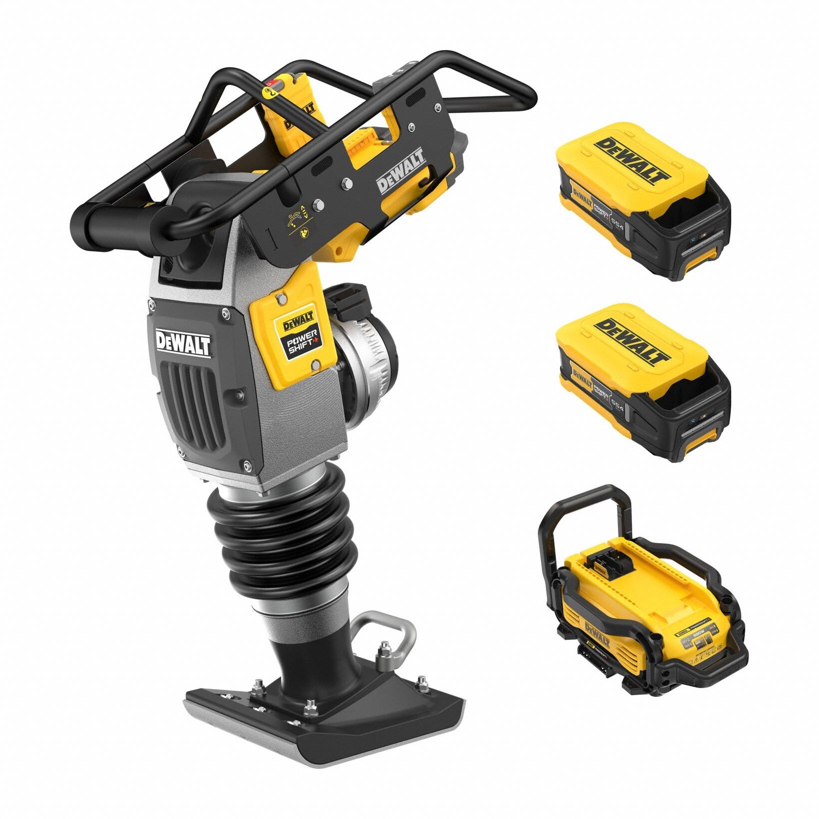 Rammer: POWERSHIFT™ Platform, 13 5/16 in Plate Lg, 11 in Plate Wd, 2136 lbf