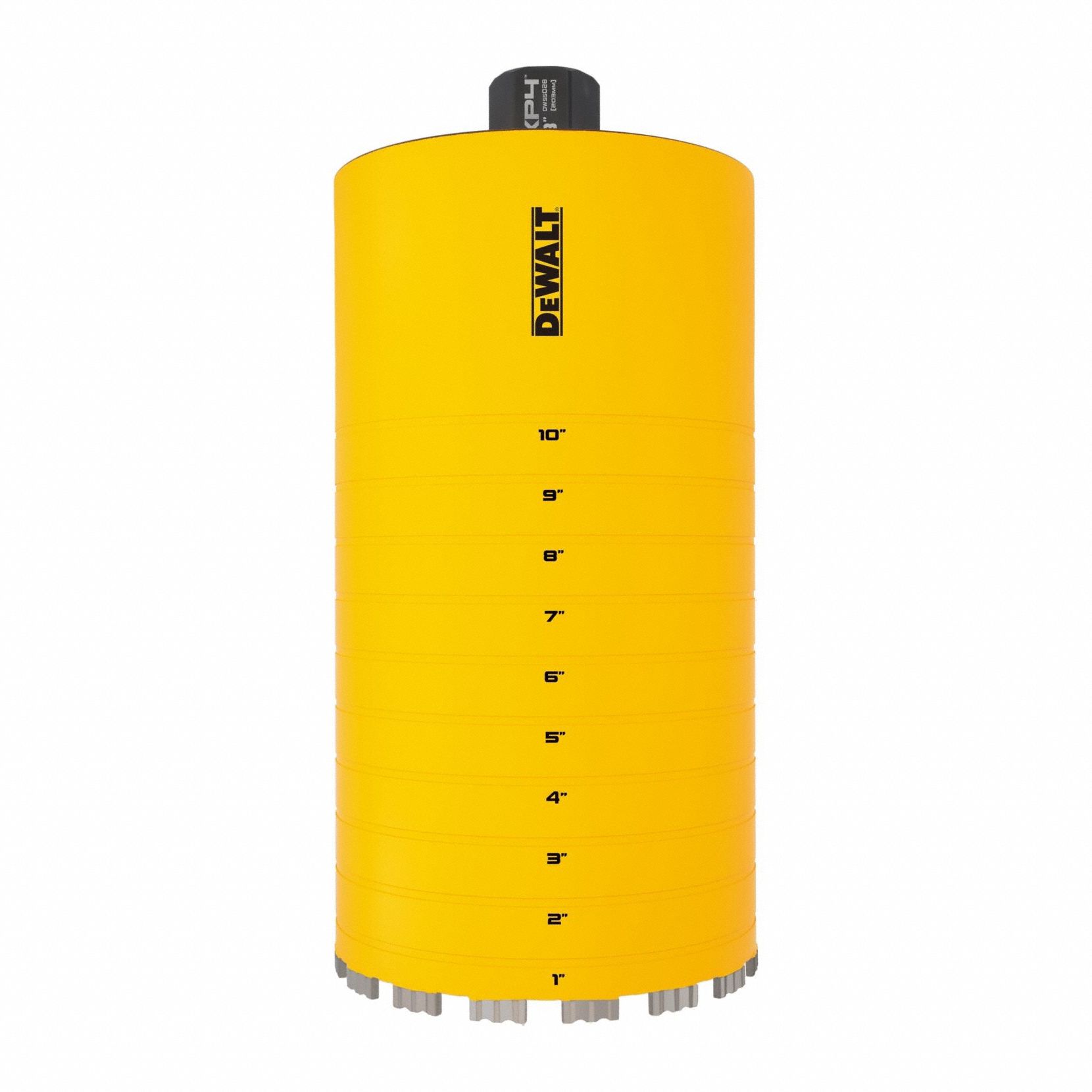 Core Bit: 8 in Core Dia, 14 in Max Drilling Dp, 42 in Overall Lg, 1 1/4"-7 Shank Thread Size