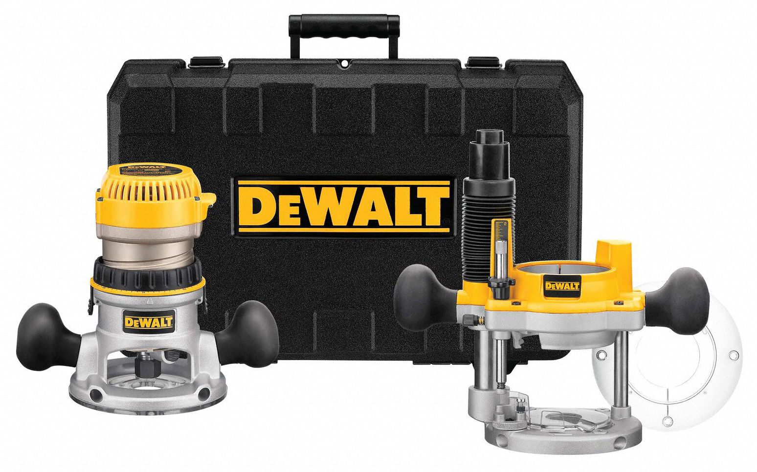 Router: Mid-Size, Fixed and Plunge Base, 2.25 hp, Variable Speed, 24, 000 RPM, Std Double Grip