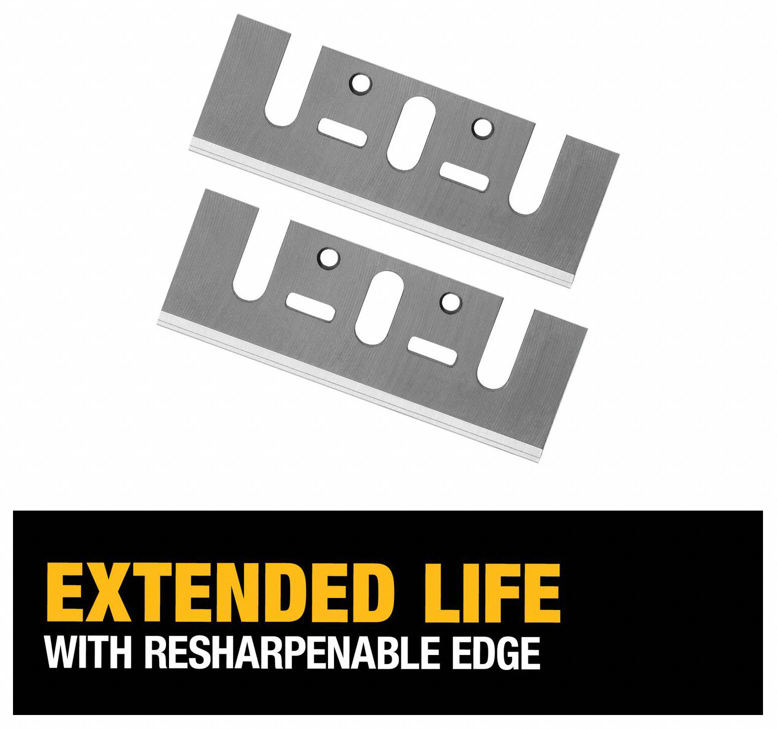 DEWALT Replacement Planer Blades For D26676/D26677/DW680K/N1900, Steel